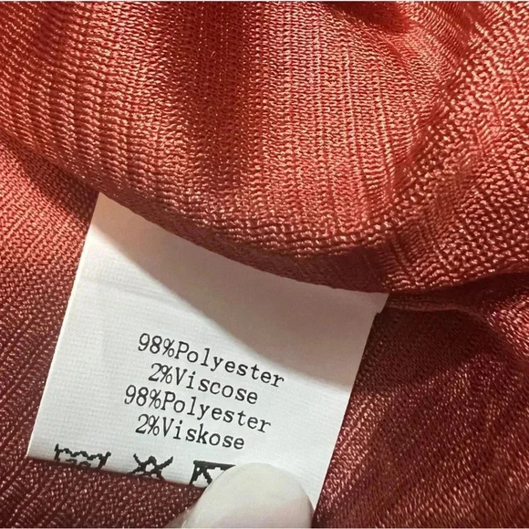 GRACE KARIN ALINE SKIRT MIDI RUST ORANGE PLEATED PLUS SIZE XL - Picture 8 of 8